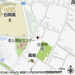 埼玉県白岡市高岩2158-2周辺の地図