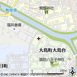 福井県福井市大島町大島台603周辺の地図