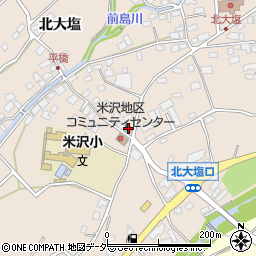 米沢郵便局周辺の地図