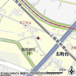 埼玉県桶川市五町台143周辺の地図