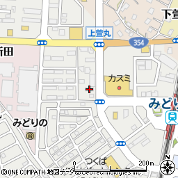筑波銀行みどりの支店 ＡＴＭ周辺の地図
