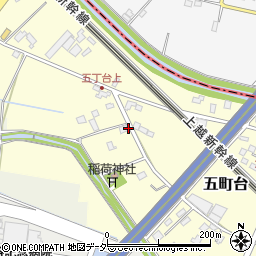 埼玉県桶川市五町台151周辺の地図