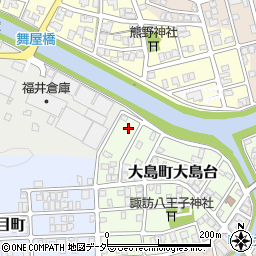 福井県福井市大島町大島台602周辺の地図