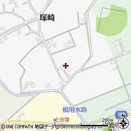 埼玉県春日部市塚崎170周辺の地図