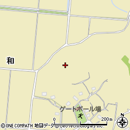 茨城県鹿嶋市和周辺の地図