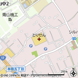 とりせん北本店周辺の地図