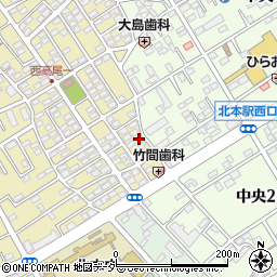 埼玉県北本市西高尾1丁目267周辺の地図