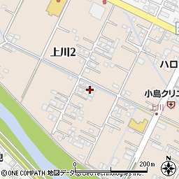 長野県諏訪市上川周辺の地図