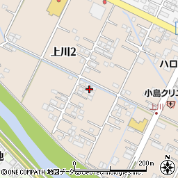 長野県諏訪市上川周辺の地図