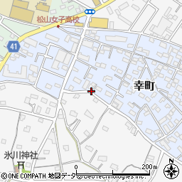 埼玉県東松山市幸町周辺の地図