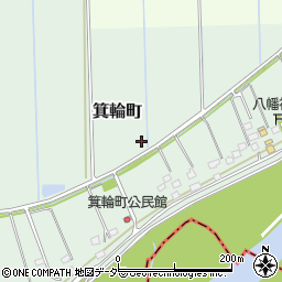茨城県常総市箕輪町周辺の地図