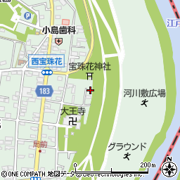 埼玉県春日部市西宝珠花83周辺の地図