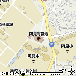 茨城県稲敷郡阿見町周辺の地図