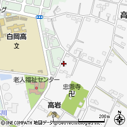 埼玉県白岡市高岩2158周辺の地図