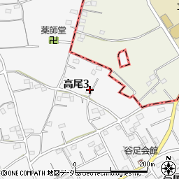 埼玉県北本市高尾3丁目61-1周辺の地図