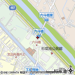 六斗橋周辺の地図