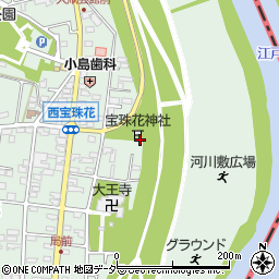 埼玉県春日部市西宝珠花78周辺の地図