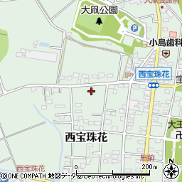 埼玉県春日部市西宝珠花485周辺の地図