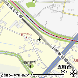 埼玉県桶川市五町台85周辺の地図