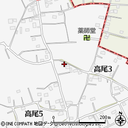 埼玉県北本市高尾5丁目153周辺の地図