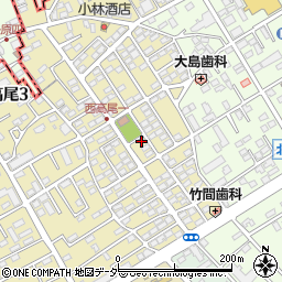 埼玉県北本市西高尾1丁目161周辺の地図