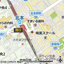 大栄パーク北本駅前駐車場周辺の地図