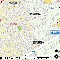 埼玉県北本市西高尾1丁目139周辺の地図