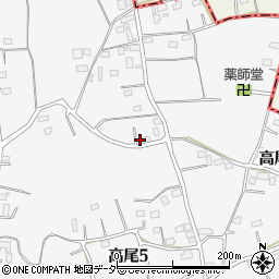 埼玉県北本市高尾4丁目86周辺の地図