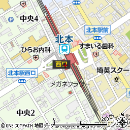 デイリーヤマザキ北本駅店周辺の地図