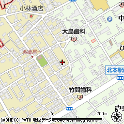 埼玉県北本市西高尾1丁目140周辺の地図