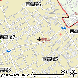 埼玉県北本市西高尾7丁目306周辺の地図