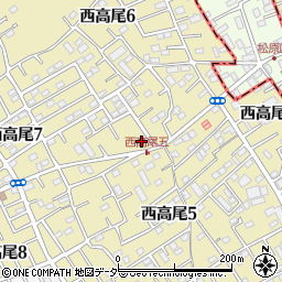 埼玉県北本市西高尾7丁目304周辺の地図