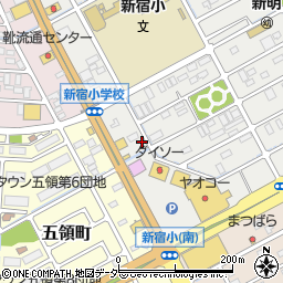 コスモス理容店東松山店周辺の地図