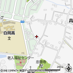 埼玉県白岡市高岩2023周辺の地図