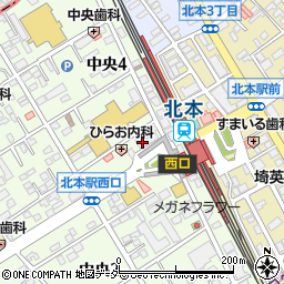 武蔵野銀行北本支店 ＡＴＭ周辺の地図