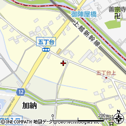 埼玉県桶川市五町台47周辺の地図