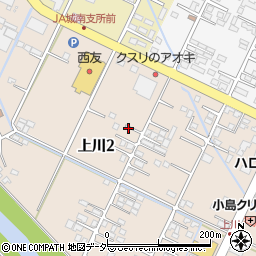 長野県諏訪市上川2丁目周辺の地図