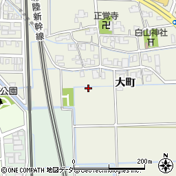 福井県福井市大町周辺の地図