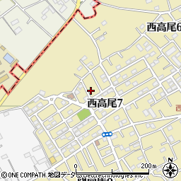 埼玉県北本市西高尾7丁目145周辺の地図