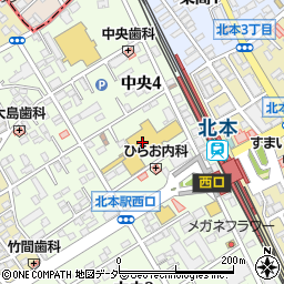 埼玉りそな銀行いなげや北本駅前店 ＡＴＭ周辺の地図