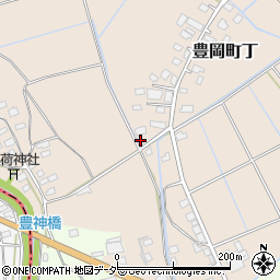 茨城県常総市豊岡町丁222周辺の地図
