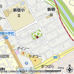 新宿町児童公園トイレ周辺の地図