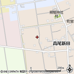 埼玉県比企郡吉見町高尾新田周辺の地図