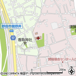 野田市　親野井次木集会所周辺の地図