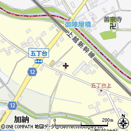 埼玉県桶川市五町台60-2周辺の地図