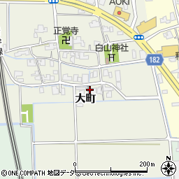 福井県福井市大町20周辺の地図