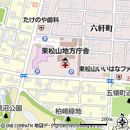 埼玉県東松山県土整備事務所周辺の地図
