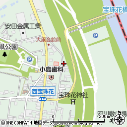 埼玉県春日部市西宝珠花3周辺の地図