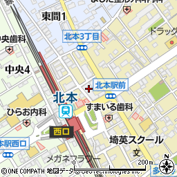埼玉りそな銀行北本支店 ＡＴＭ周辺の地図