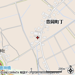 茨城県常総市豊岡町丁224周辺の地図